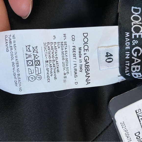 Dolce & Gabbana body con long sleeve off shoulder size 40 - Picture 11 of 13